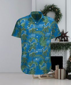 Detroit Lions Tropical Palm Tree Hawaiian Shirt
