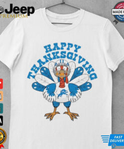 Detroit Lions Turkey Happy Thanksgiving T Shirt