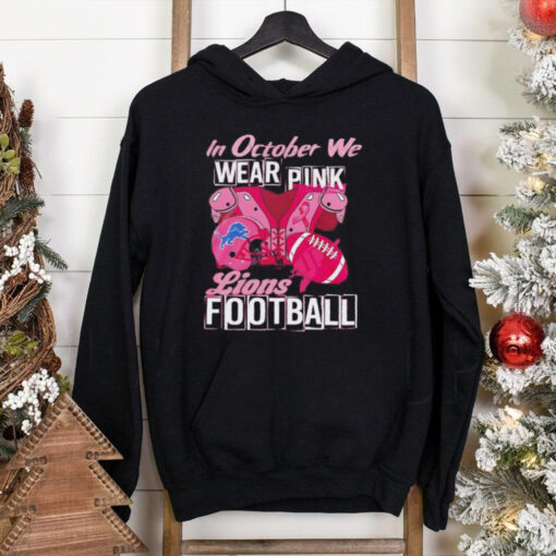 Detroit Lions in October we wear pink 2024 shirt