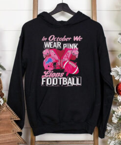 Detroit Lions in October we wear pink 2024 shirt