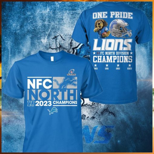 Detroit Lions nfc north 2023 champions back to back shirt