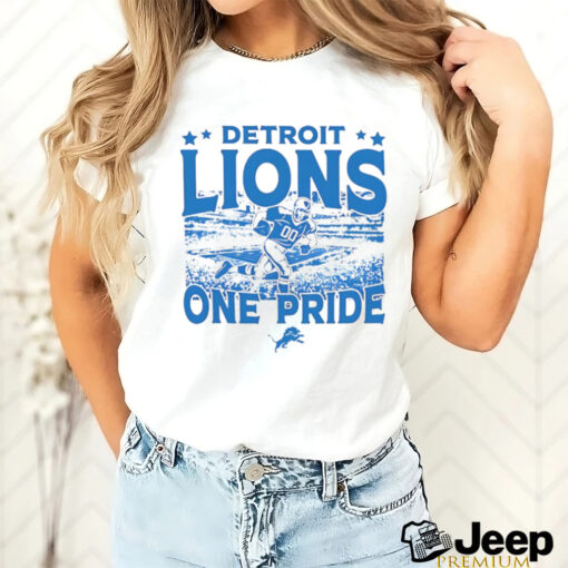 Detroit Lions one pride logo shirt