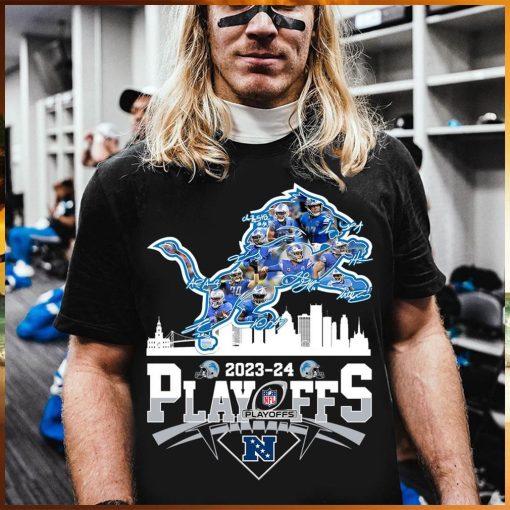 Detroit Lions team signature city 2023 2024 playoffs shirt