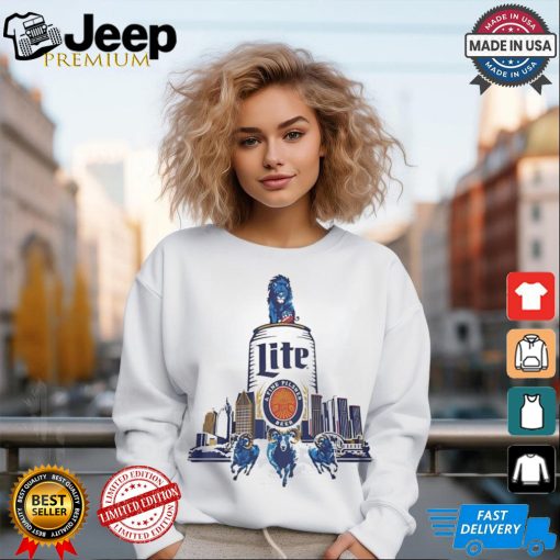 Detroit Lions vs Los Angeles Rams lite a fine pilsner beer shirt