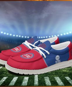 Detroit Pistons 2024 Personalized Hey Dude Shoes