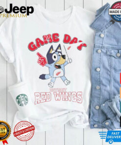 Detroit Red Wings Bluey Game Day shirt