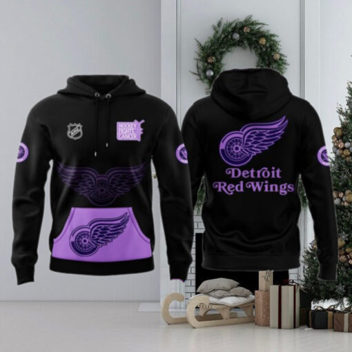 Detroit Red Wings x Hockey Fights Cancer 2024 Hoodie