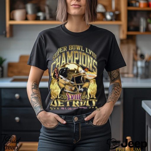 Detroit Super Bowl Champions 2024 ‘Gold Rush Vintage’T Shirt