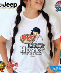 Detroit Tigers Baseball MLB 2024 Homer Homer Pizza – Parker Meadows Detroit Style Baseball t shirt