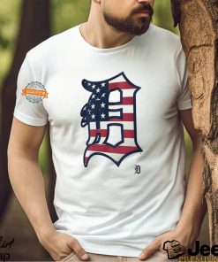 Detroit Tigers D logo x Flag of the United States shirt