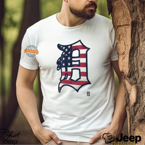 Detroit Tigers D logo x Flag of the United States shirt