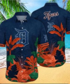 Detroit Tigers Midnight Tropics Aloha Shirt