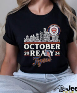 Detroit Tigers Skyline Players Name October Ready 2024 Shirt