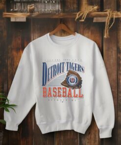 **Detroit Tigers Baseball Iconic Winning Time Shirt** featuring bold graphics with the Detroit Tigers logo, dynamic text reading 