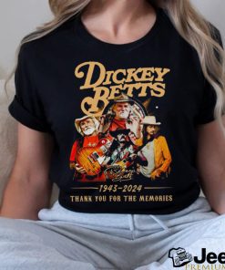 Dickey Betts 1943 2024 Thank You For The Memories Signature T Shirt