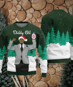 Diddy Oil Mens Chirstmas Gifts 2024 Xmas For Family And Friends Ugly Sweater