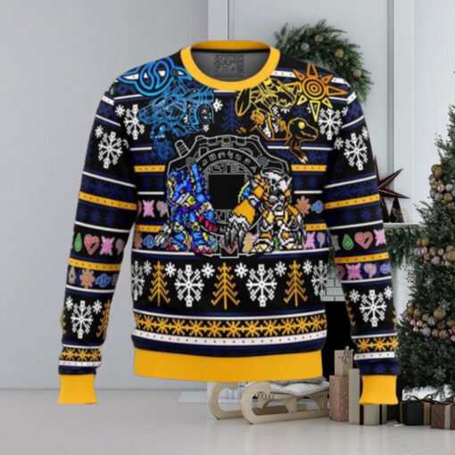 Digimon 2024 Holiday Gift Ugly Christmas Sweater