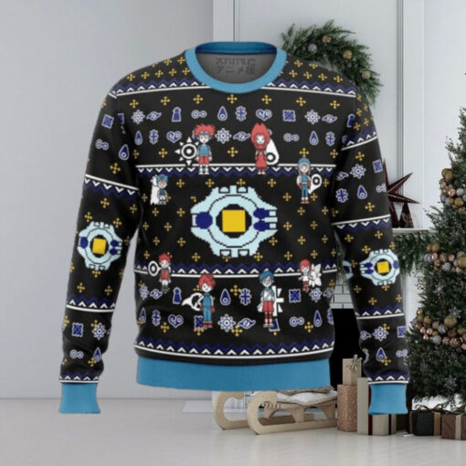 Digimon Characters Ugly Christmas Sweater Gift For Men And Women