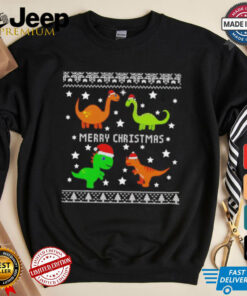 Dinosaur ugly Merry Christmas shirt