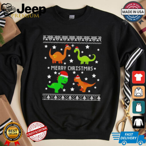 Dinosaur ugly Merry Christmas shirt