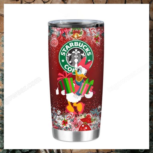 Disney Daisy Duck Starbucks Christmas Tumbler