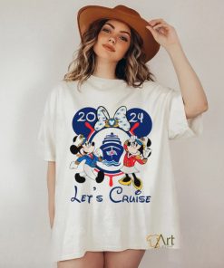 Disney Lets Cruise 2024 Mickey Minnie Captain shirt