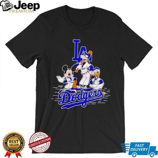 Disney Los Angeles Dodgers Mickey and Friends Baseball shirt