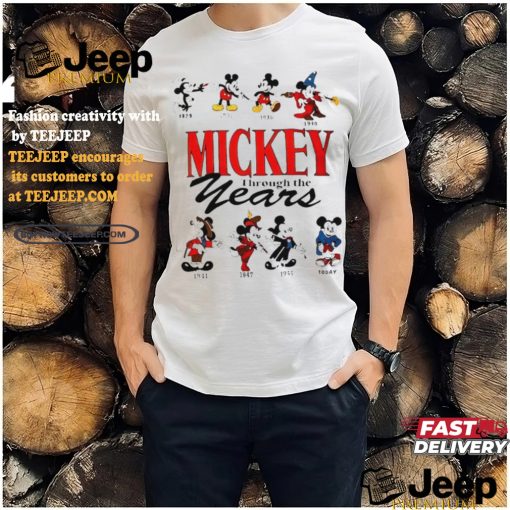 Disney Mickey Mouse through the Years shirt