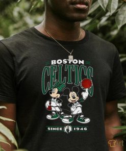 Disney Mickey NBA Basketball Boston Celtics T Shirt