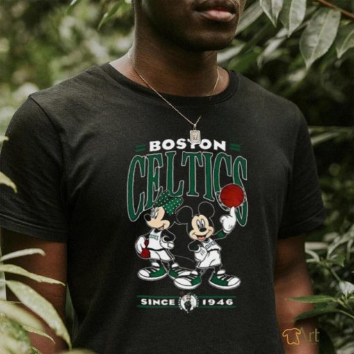 Disney Mickey NBA Basketball Boston Celtics T Shirt