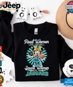 Disney Real women love football smart women love Jacksonville Jaguars shirt