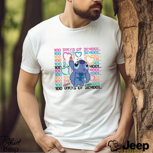 Disney Stitch 100 Days Of School Shirt
