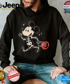 Disney mickey mouse halloween skeleton trick or treat shirt