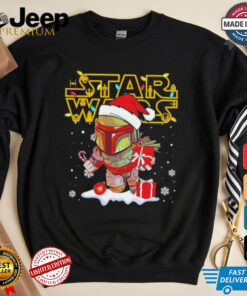 Disneyland Star wars Christmas Boba Fett shirt