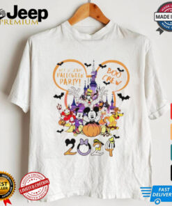 Disneyland not so scary Halloween party boo crew shirt