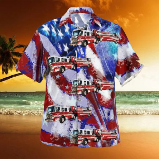 District Heights Maryland District Heights Career Fire Station 26 4th Of July Hawaiian Shirt