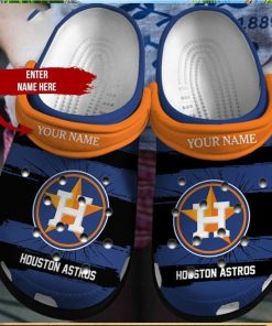 Dive into Baseball Fandom Personalized Houston Astros Artistry Exclusive Clog Design