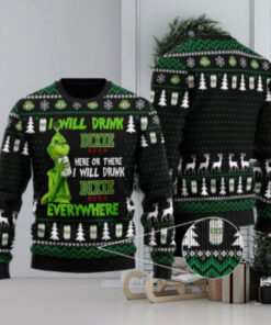 Dixie Grinch Will Drink Everywhere Ugly Sweater