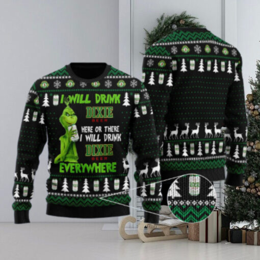 Dixie Grinch Will Drink Everywhere Ugly Sweater