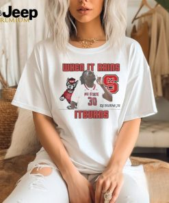 Dj Burns Nc State When It Rains It Burns Shirt