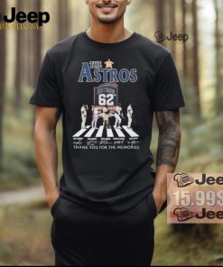 Official The Houston Astros Abbey Road Thank You For The Memories Signatures Shirt