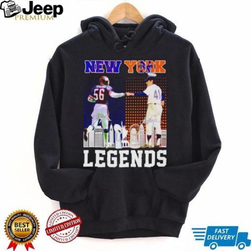 Lawrence Taylor and Tom Seaver New York Legends signatures shirt