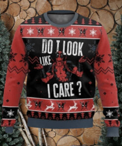 Do I Look Like I Care Deadpool Ugly Christmas Sweater