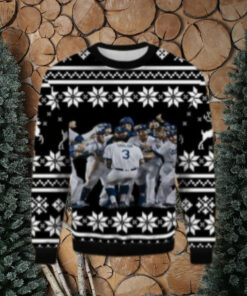 Dodgers Team Celebration Ugly Christmas Sweater