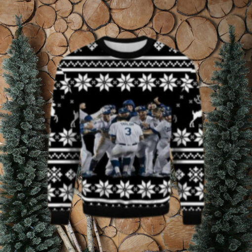 Dodgers Team Celebration Ugly Christmas Sweater