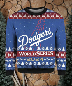 Dodgers World Series 2024 Christmas Ugly Sweater