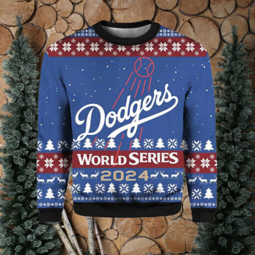 Dodgers World Series 2024 Christmas Ugly Sweater