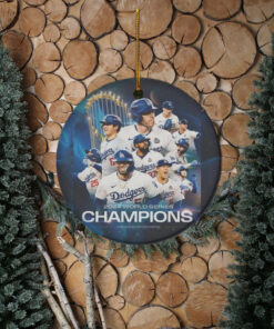 Dodgers World Series Champions 2024 Ornaments for Christmas Tree