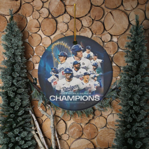 Dodgers World Series Champions 2024 Ornaments for Christmas Tree