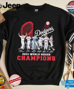 Dodgers players 2024 world series champions trophy shirt